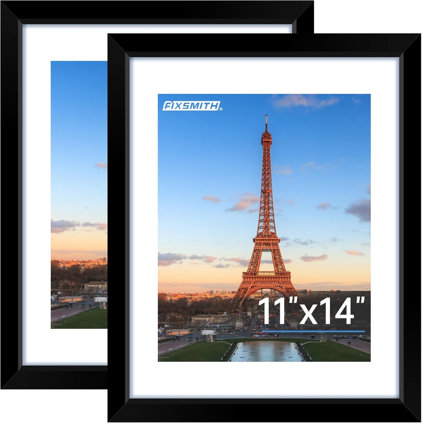 FIXSMITH 10 Pack Picture Frames Collage Wall Decor for Mounting or Tabletop Display, Gallery Wall Frame Set with Two 8x10 Black Frames, Four 5x7 Frames and Four 4x6 Frames, Multi-Pack Photo Frame Set