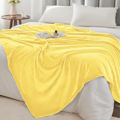 BEDELITE Fleece Blanket Black Throw Blankets for Couch & Bed, Luxury Plush Cozy Fuzzy Blanket 50x60 inches, Super Soft Warm Lightweight Throw Blanket for Travel Camping - Colors B