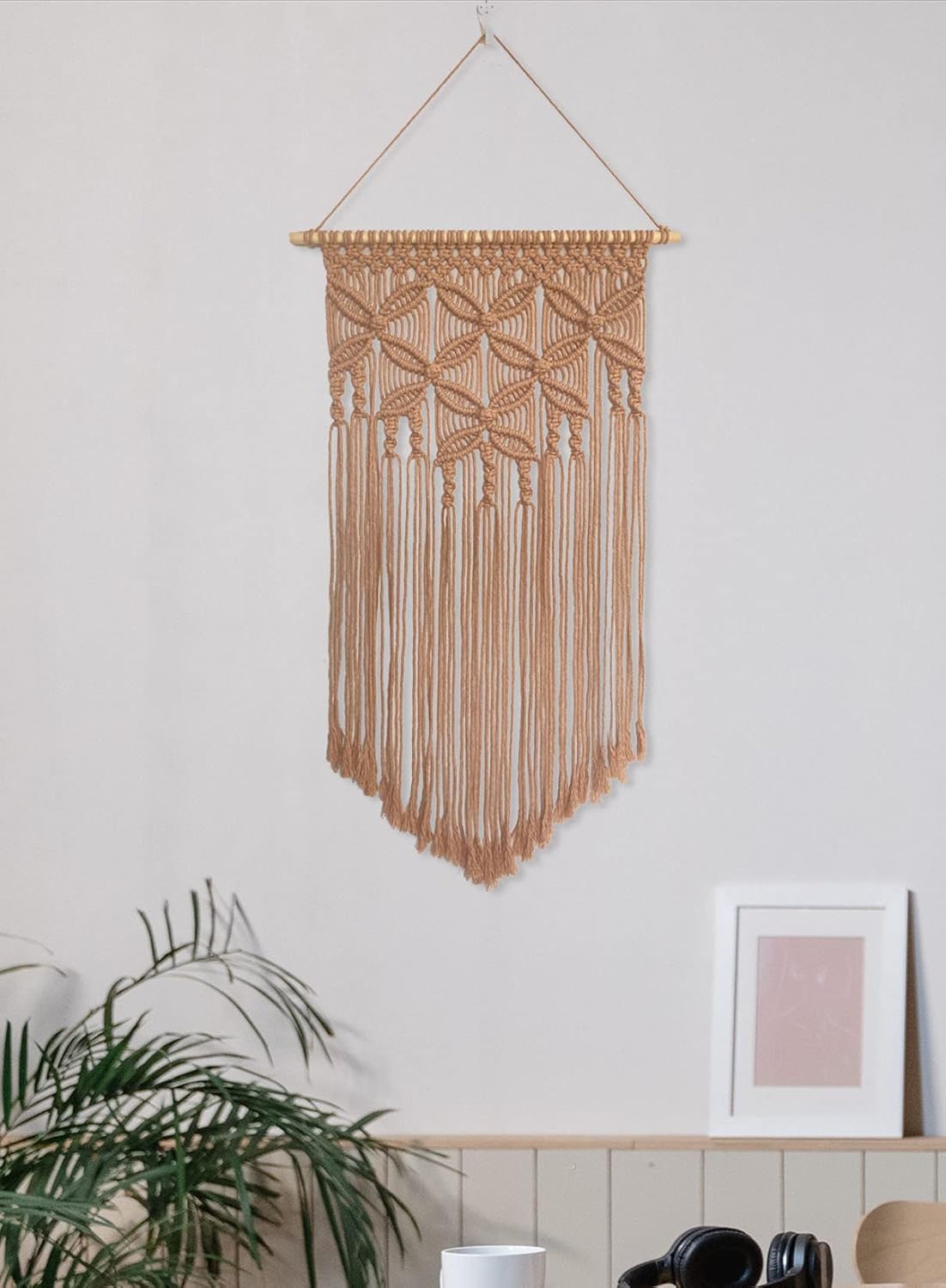 Handmade Cotton Home Decor Macrame Wall Hanging Navy