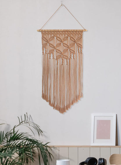 Handmade Cotton Home Decor Macrame Wall Hanging Navy