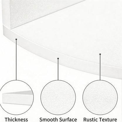 No-Drill Corner Shelf Wall Mount, 5-Tier Floating Corner Bookshelf with Hooks, Space-Saving Zigzag Plant Shelf for Bedroom, Living Room, Bathroom, Home Office