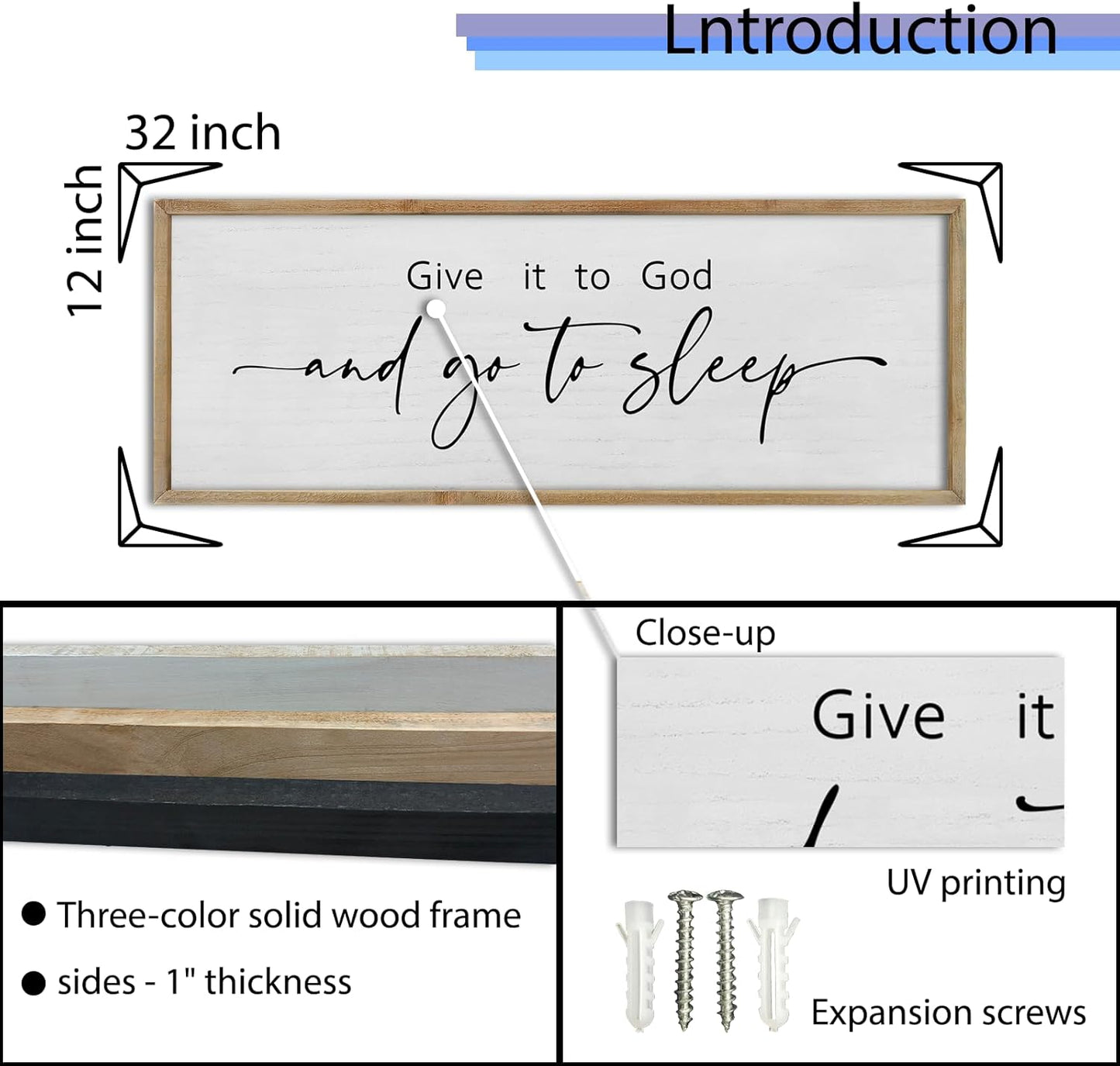 FZMHASLWW Gather Sign Wall Decor 32"×12" Large Wooden Framed for Dining Room Simple Home Kitchen Hanging Art (Wood)