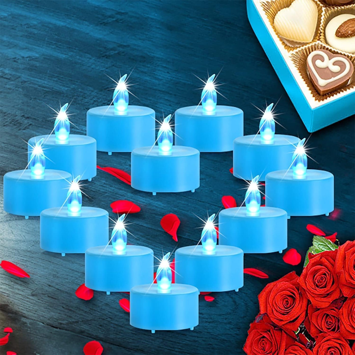 Nancia 100PACK Flameless LED Tea Lights Candles, Realistic and Bright Flickering Long Lasting 200Hours Battery-Powered, Ideal Party, Wedding, Birthday, Gifts Home Decoration Warm Yellow