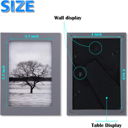 Egofine 12x16 Picture Frame Black, Covered by Plexiglass Made of Solid Wood, Display Pictures 9x12 and 11x14 with Mat or 12x16 Without Mat, for Wall Mounting Photo Frame - Colors B