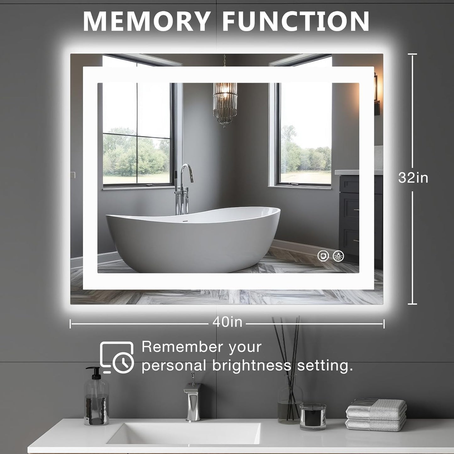 NEWBULIG 20IN Round Bathroom Wall Mirror, Modern Vanity Mirrors for Over Sink, HD Glass Decorative for Entryway, Bedroom & Living Room, Gold