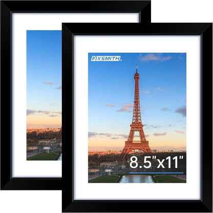FIXSMITH 10 Pack Picture Frames Collage Wall Decor for Mounting or Tabletop Display, Gallery Wall Frame Set with Two 8x10 Black Frames, Four 5x7 Frames and Four 4x6 Frames, Multi-Pack Photo Frame Set