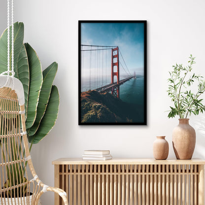 Americanflat 24x36 Poster Frame with Polished Plexiglass - Streamline Collection - Thin Border Picture Frame for Wall Display - Hanging Hardware Included - Black - Colors A