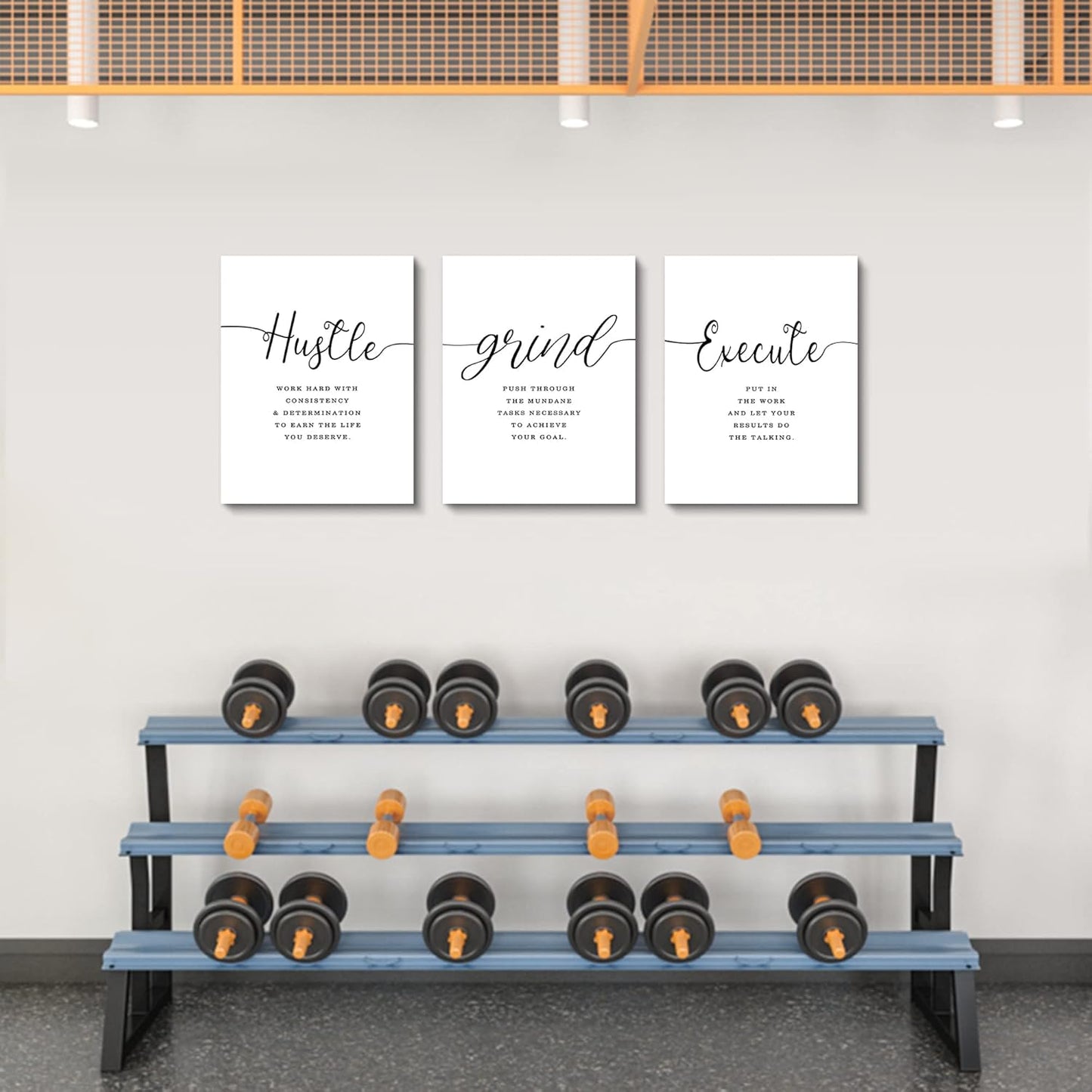 Inspirational Canvas Painting Wall Art -EPHANY ART,Mindset Quotes Prints, Success Framed Entrepreneur Poster Positive Quotes Wall Poster for Home Office Workplace (M-3pcs,12x16inchx3pcs)