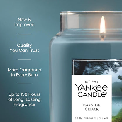 Yankee Candle Ocean Air Scented Candle, 22oz Large Jar with up to 150 Hour Burn Time, Giftable