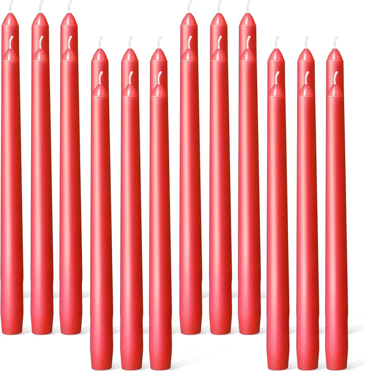 Everymoment Ivory Taper Candles - 4 Pack 10 Inch Candlesticks - Dripless & Smokeless Tapered Candle 8 Hours Unscented Cream Candle Sticks - Perfect for Wedding Holiday Dinner Party Home Decor