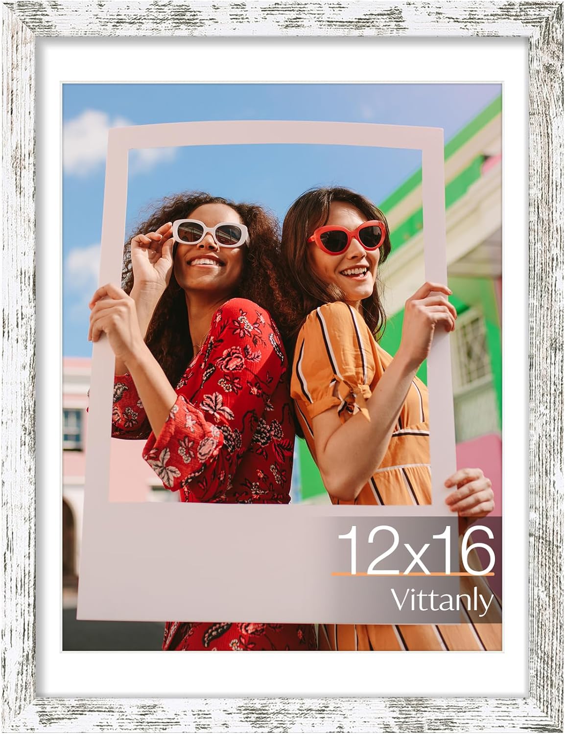 Vittanly 11x14 Picture Frame, Display Pictures 8x10 with Mat or 11x14 without Mat, Photo Frame for Wall Mounting, Black, 1 Pack - Colors B