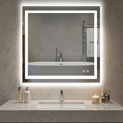 NEWBULIG 20IN Round Bathroom Wall Mirror, Modern Vanity Mirrors for Over Sink, HD Glass Decorative for Entryway, Bedroom & Living Room, Gold