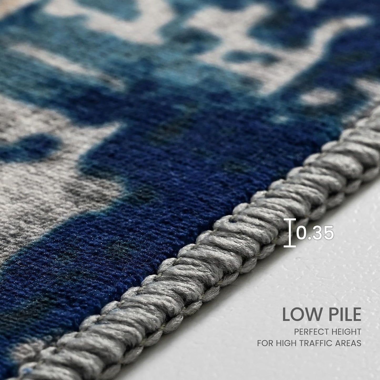 Ompaa 2x6 Rug Runners for Hallways Kitchen Runner Rug Non Slip Washable Grey Long Runner Rugs with Rubber Backing Soft Abstract Carpet Runner for Hallways, Kitchen, Bedroom, Bathroom, Entryway - Colors B