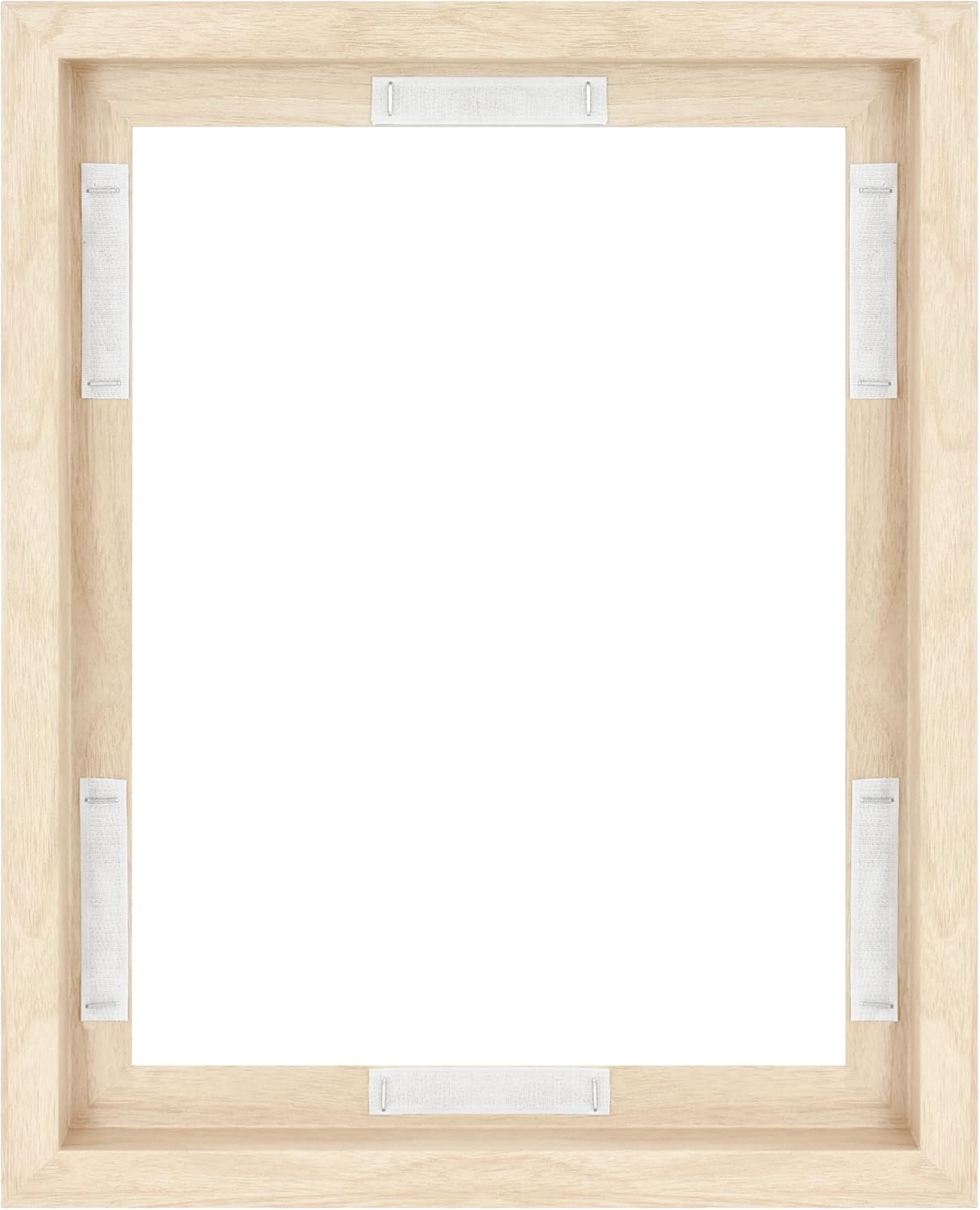 MCS Canvas Float Frames 8x10 Frame, Black Frame for Finished Canvases, Vertical & Horizontal Wall Hanging Frame with Adhesive for Canvas Paintings (1-Pack)