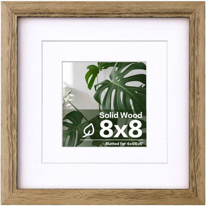 Egofine 12x16 Picture Frame Black, Covered by Plexiglass Made of Solid Wood, Display Pictures 9x12 and 11x14 with Mat or 12x16 Without Mat, for Wall Mounting Photo Frame - Colors A