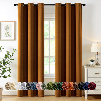 MIULEE Blackout Curtains for Bedroom Living Room 2 Panels, Thermal Insulated Room Darkening Drapes Grommet Noise Reducing Light Blocking Window Treatments 63 Inches Long 40x63 Inch Black - Colors A