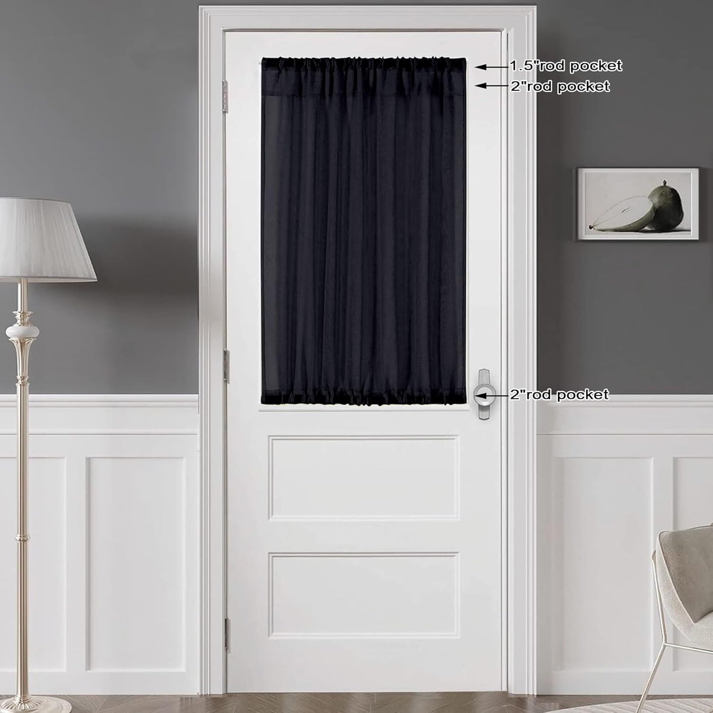 Chyhomenyc Sheer White Valances for Windows 2 Pack, Small Window Curtains for Living Room Bathroom Cafe Laundry Basement, Modern Top Dual Rod Pocket Voile Curtain, 42W x 14L inches, White - Colors B