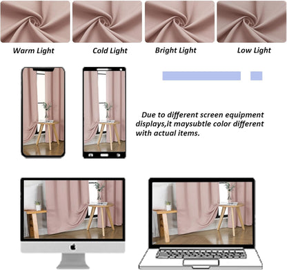 Simplebrand Ava Sage Green Blackout Curtains for Bedroom 63 Inch Length 2 Panels Set, Solid Thermal Insulated Energy Saving Rod Pocket Window Treatment Curtains Blackout Drapes, W40 x L63 Inch, Sage - Colors A