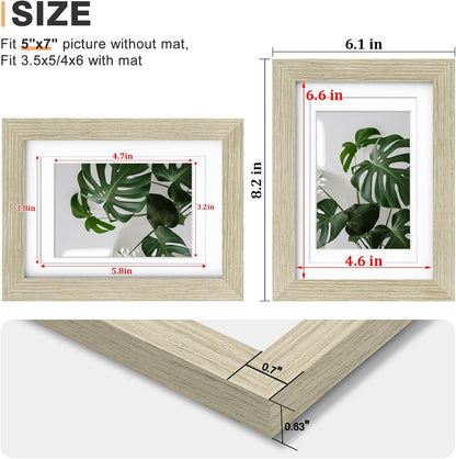 Egofine 12x16 Picture Frame Black, Covered by Plexiglass Made of Solid Wood, Display Pictures 9x12 and 11x14 with Mat or 12x16 Without Mat, for Wall Mounting Photo Frame - Colors B