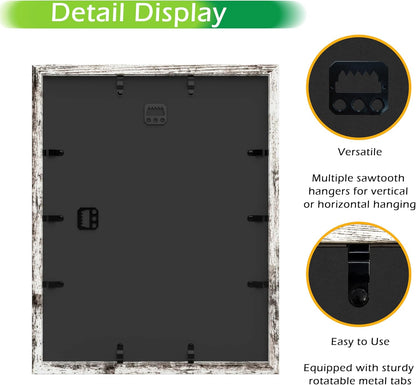 FrameWorks 11” x 14” Dark Oak Wooden Shadow Box Frame – Display Case with Soft Felt Back, Memory Box with Tempered Glass, Display Box with Elegant White Ball Push Pins, Wooden Flower Box