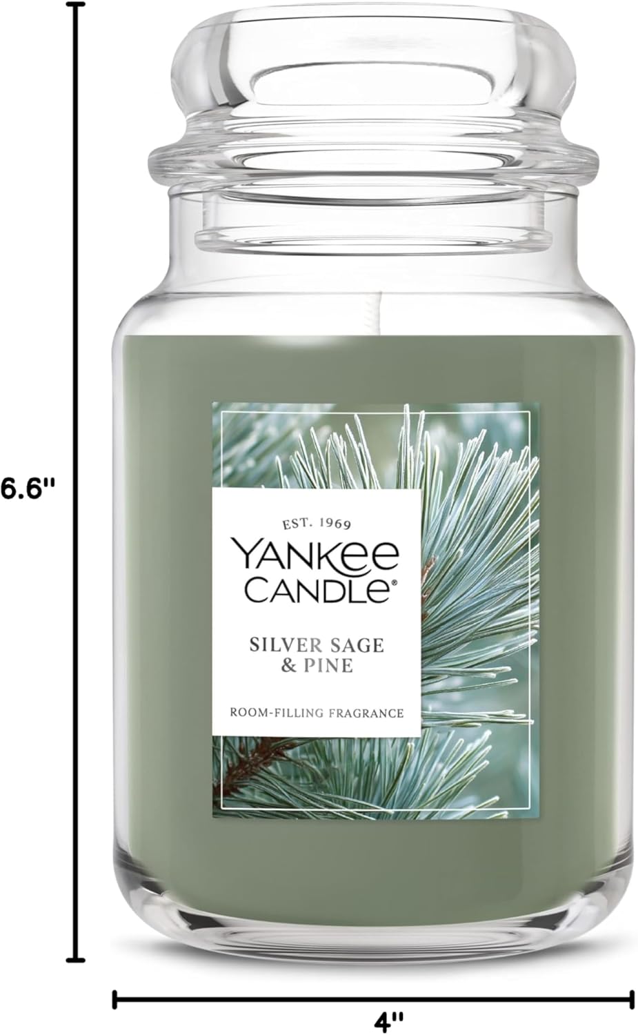 Yankee Candle Balsam & Cedar, Scented Candle, 22oz Large Jar with up to 150 Hour Burn Time, Giftable