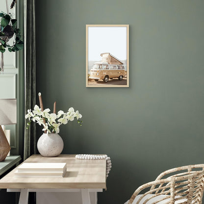 Americanflat 24x36 Poster Frame with Polished Plexiglass - Streamline Collection - Thin Border Picture Frame for Wall Display - Hanging Hardware Included - Black - Colors B