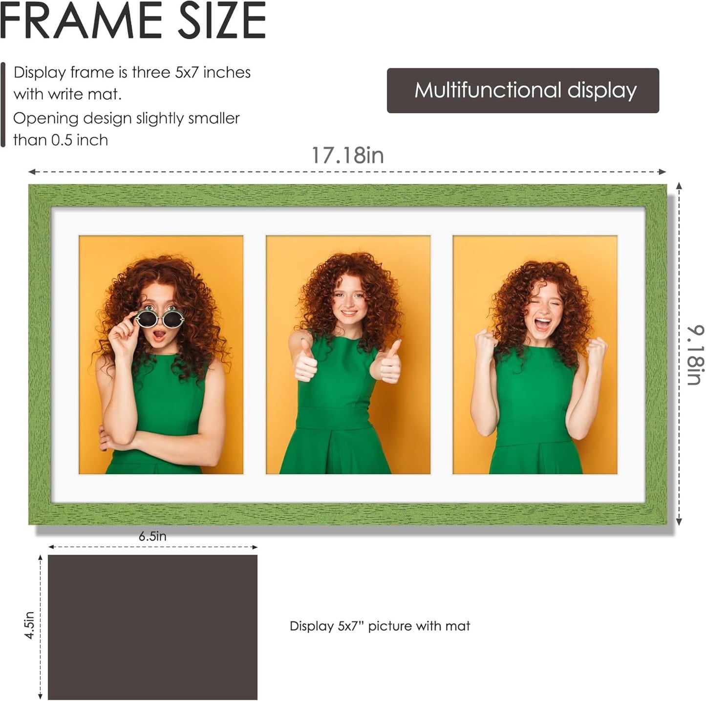 DUENPY 14x26 Collage Picture Frame 4x6 Collage Picture Frame Displays Twelve 4x6 inch Photos Available Horizontal Wall Mounting Display and Vertical Black - Colors B