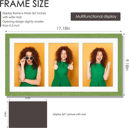 DUENPY 14x26 Collage Picture Frame 4x6 Collage Picture Frame Displays Twelve 4x6 inch Photos Available Horizontal Wall Mounting Display and Vertical Black - Colors B