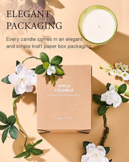 M&SENSE Jasmine Candles Highly Scented 3 Wick 35oz 150 Hours Burn Extra Large Jar Candles for Women, Natural Soy Wax Aromatherapy Candle for Stress Relief, Meditation, Yoga, Spa - Colors B