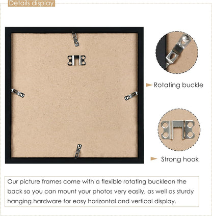DUENPY 14x26 Collage Picture Frame 4x6 Collage Picture Frame Displays Twelve 4x6 inch Photos Available Horizontal Wall Mounting Display and Vertical Black - Colors A