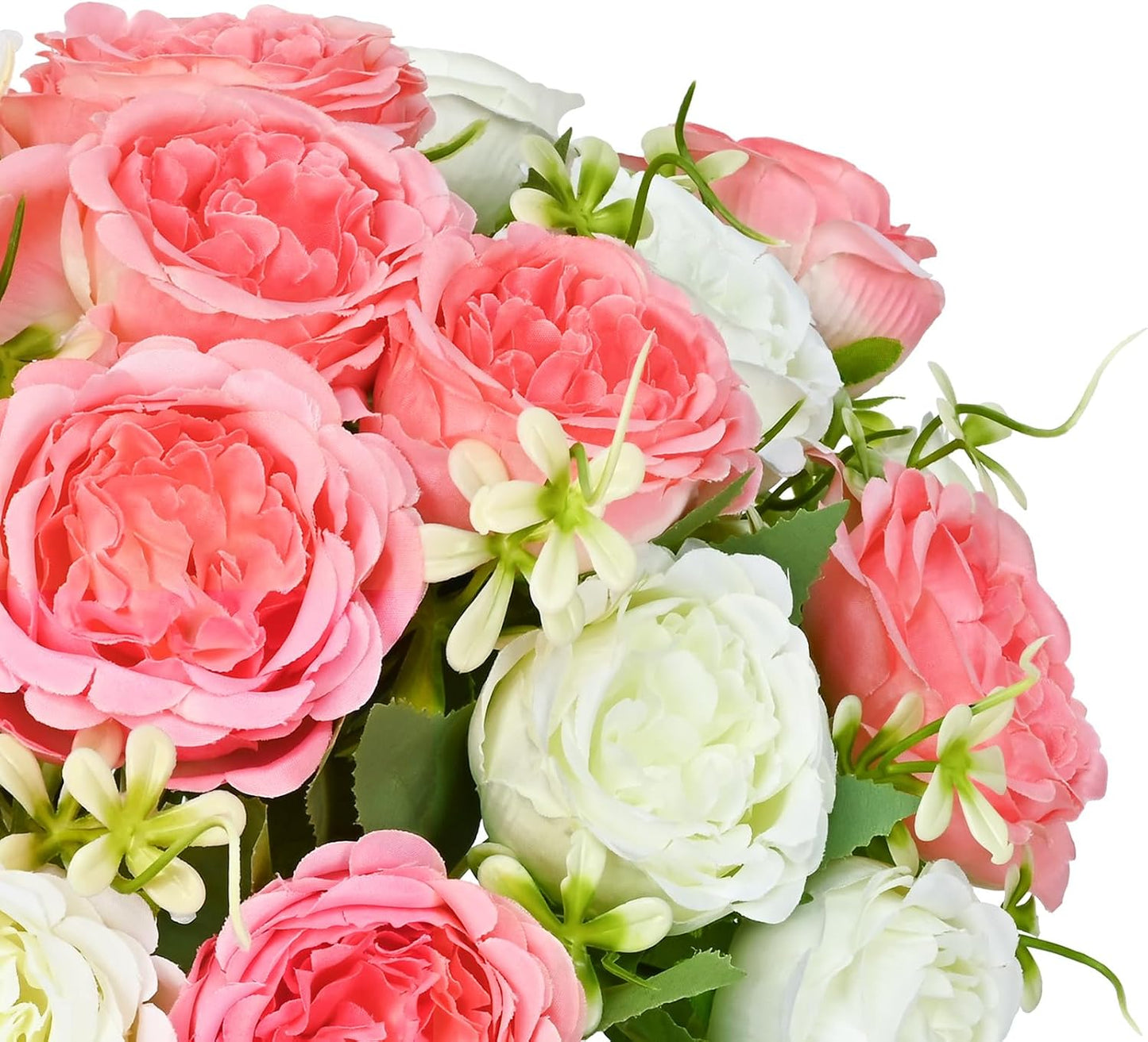 MARTINE MALL 2 Packs Peonies Artificial Flowers, Light Pink Artificial Peonies, Silk Peonies Flowers Fake Peonies Artificial Flowers Peonies Bouquet for Centerpiece Table Wedding Party Home Decor