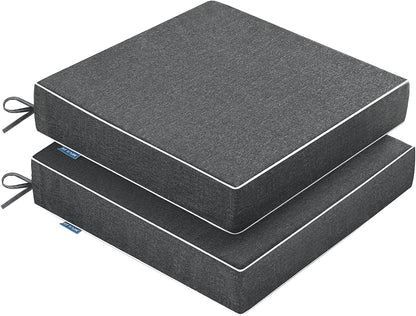 MIULEE Beige Outdoor Bench Cushion Set of 1, 48x18x3 Inch Waterproof Patio Seat Cushions for Swing and Outdoor Furniture Couch Sofa, 3 Year Color Fastness High Density Foam with Adjustable Ties