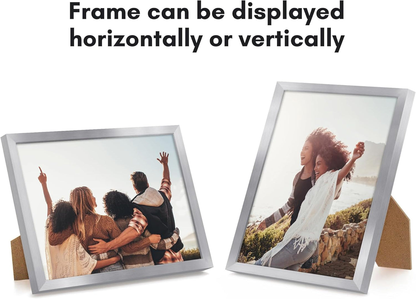 Americanflat 24x36 Poster Frame with Polished Plexiglass - Streamline Collection - Thin Border Picture Frame for Wall Display - Hanging Hardware Included - Black - Colors B
