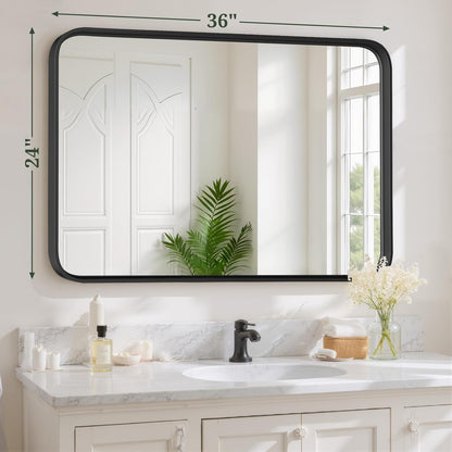 Round Wall Mirror 30 Inch Gold Vanity Mirror with Metal Frame, Modern Circle for Bathroom, Entryway, Bedroom, Living Room, Wall Mounted Decorative Mirrors