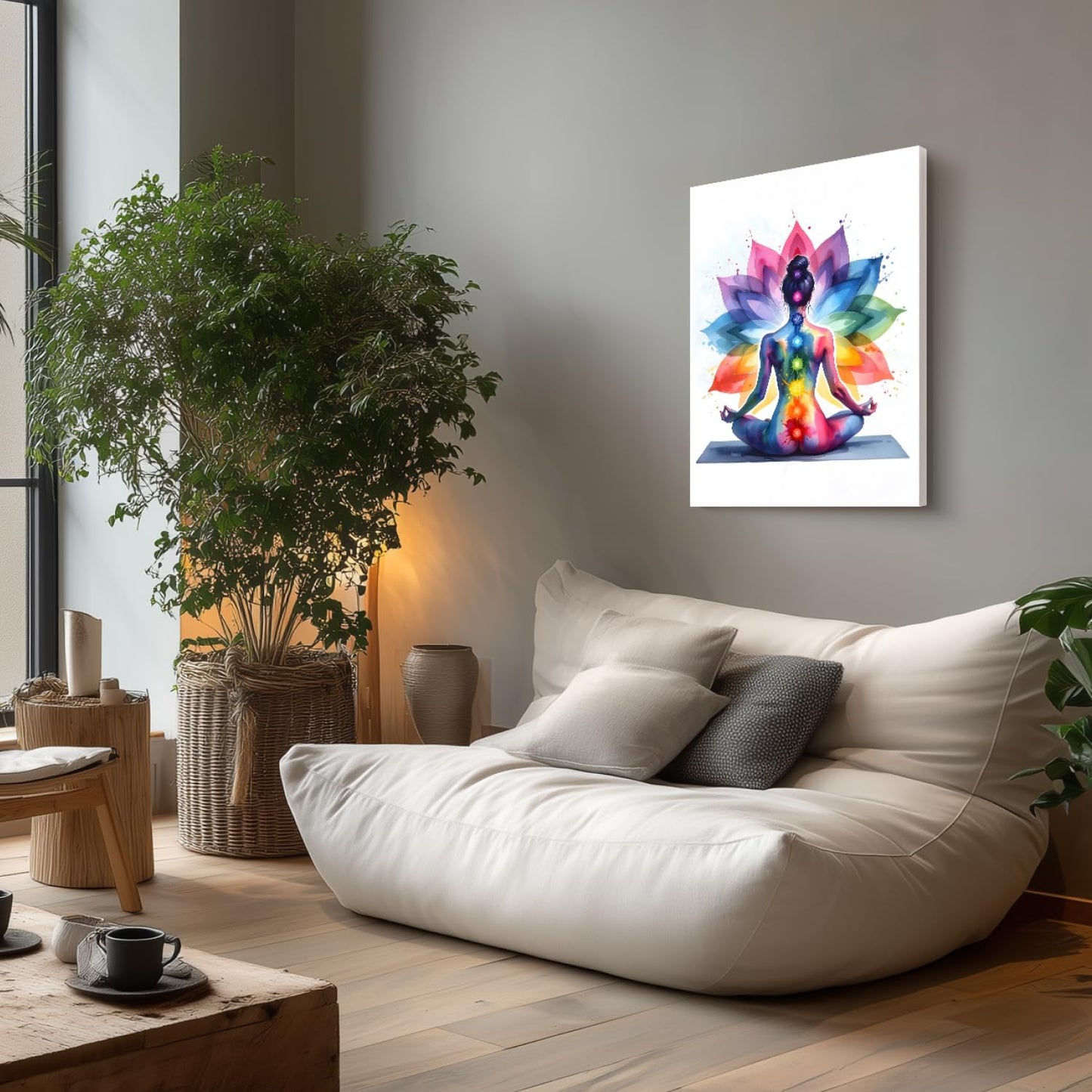 GELDSTEI Calm Zen Botanical Canvas Wall Art, White Lotus Blooming on Stones in Water Aesthetic Pictures, Yoga Spa Meditation Room Decor, Modern Spiritual Poster Prints for Zen Office Framed Set of 3, Each 12x16 Inch