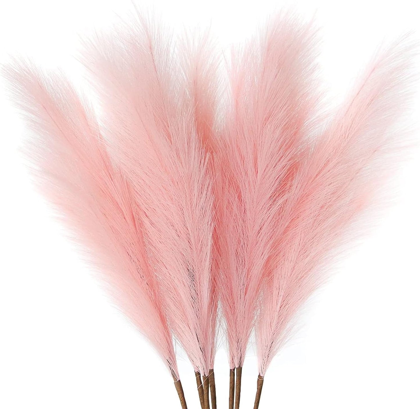ZIFTY 7-Pcs 38"/3.1FT Faux Pampas Grass Large Tall Fluffy Artificial Fake Flower Bedroom Decor Boho Decor Bulrush Reed Grass for Vase Filler Farmhouse Home Wedding Decor (Beige Mixed)