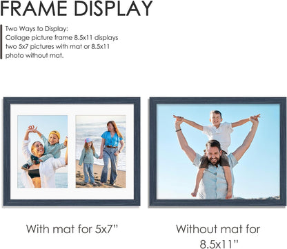 DUENPY 14x26 Collage Picture Frame 4x6 Collage Picture Frame Displays Twelve 4x6 inch Photos Available Horizontal Wall Mounting Display and Vertical Black - Colors B