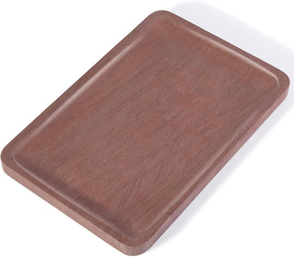 Marble Vanity Tray for Dresser Organizer, Travertine Bathroom Tray Countertop, Beige Decorative Serving Trays, Kitchen Sink Storage, Jewelry & Perfume Holder(Travertino Romano)
