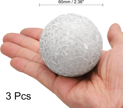 uxcell 3Pcs Decorative Glass Balls 2.36 Inch Orbs Centerpiece Balls Mosaic Glass Ball Sphere for Decor Bowls Vases Dining Table Party, Dark Blue