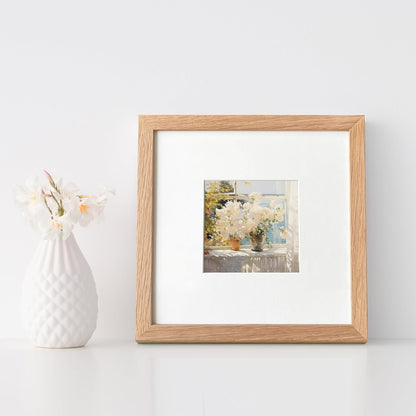 5x7 Picture Frame, Solid Oak Wood 5 x 7 Photo Frame with Mat to 4x6, 7x5 Picture Frames for Wall and Tabletop Display, (Walnut Set of 1)