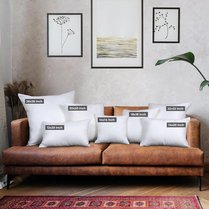 Utopia Bedding Throw Pillows (Set of 4, White) – 16 x 16 Inches Down Alternative Pillows for Bed, Sofa, and Couch - Fluffy Decorative Stuffer Pillow for Indoors & Outdoors