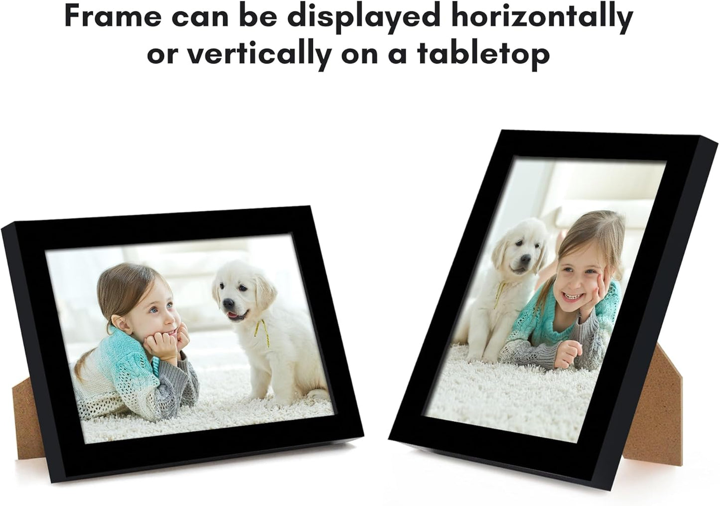 Americanflat 24x36 Poster Frame with Polished Plexiglass - Streamline Collection - Thin Border Picture Frame for Wall Display - Hanging Hardware Included - Black - Colors B