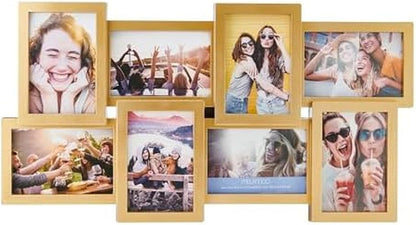 MELANNCO Collage Picture Frame for Wall, Holds 12 Photos - Six 4x6 and Six 6x4 Images, 18x23 Inch Black Plastic Frame, Hang Horizontal or Vertical, Gallery Wall Decor