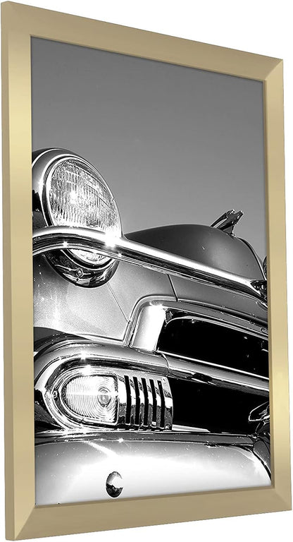 Americanflat 16x20 Picture Frame with Polished Plexiglass - Black Picture Frame - Wide Photo Frames Made of Engineered Wood for Vertical or Horizontal Wall Display - Epic Collection - Black - Colors B