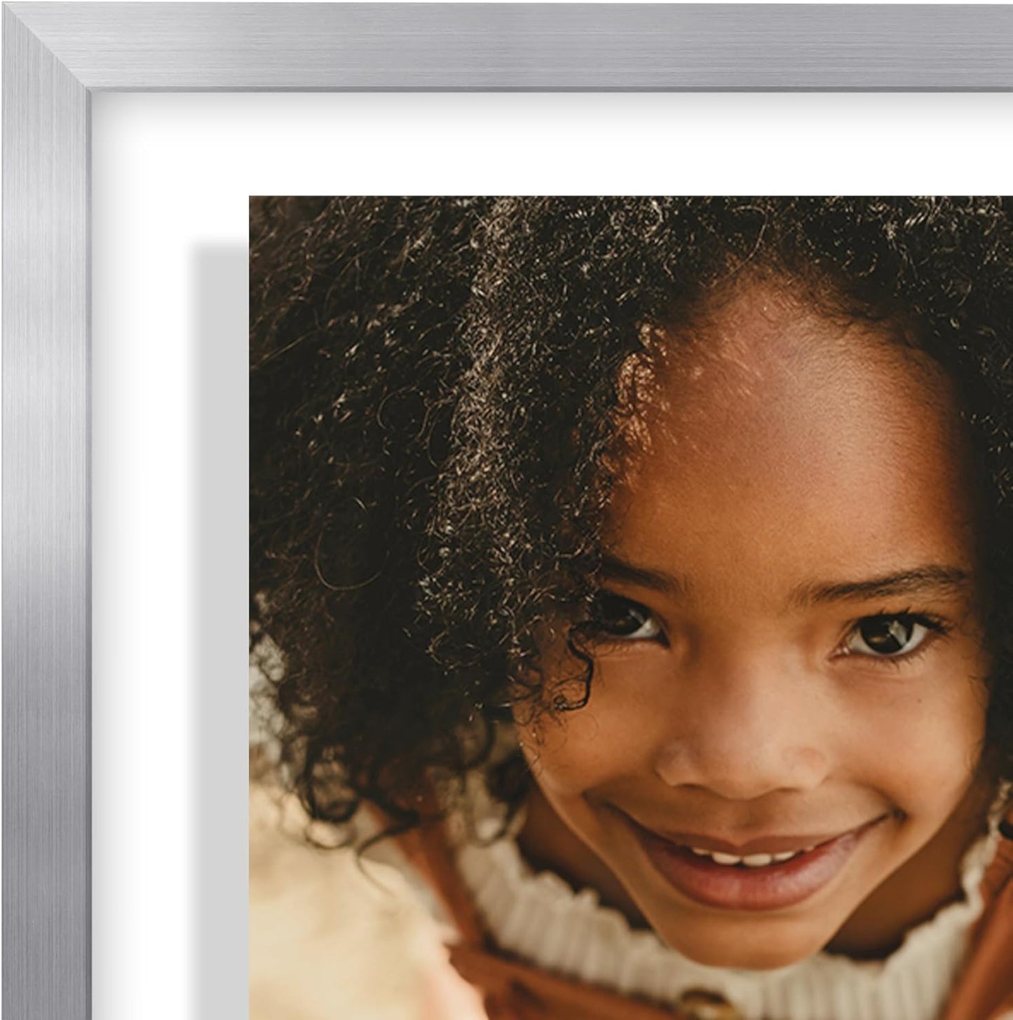 Americanflat Aluminum 11x14 Floating Picture Frame with Shatter-Resistant Glass - Use as 8x10 Picture Frame or Display 11x14 Photo - Signature Float Collection - Photo Frames for Wall Display - Black