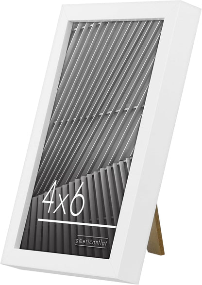 Americanflat 24x36 Poster Frame with Polished Plexiglass - Streamline Collection - Thin Border Picture Frame for Wall Display - Hanging Hardware Included - Black - Colors A