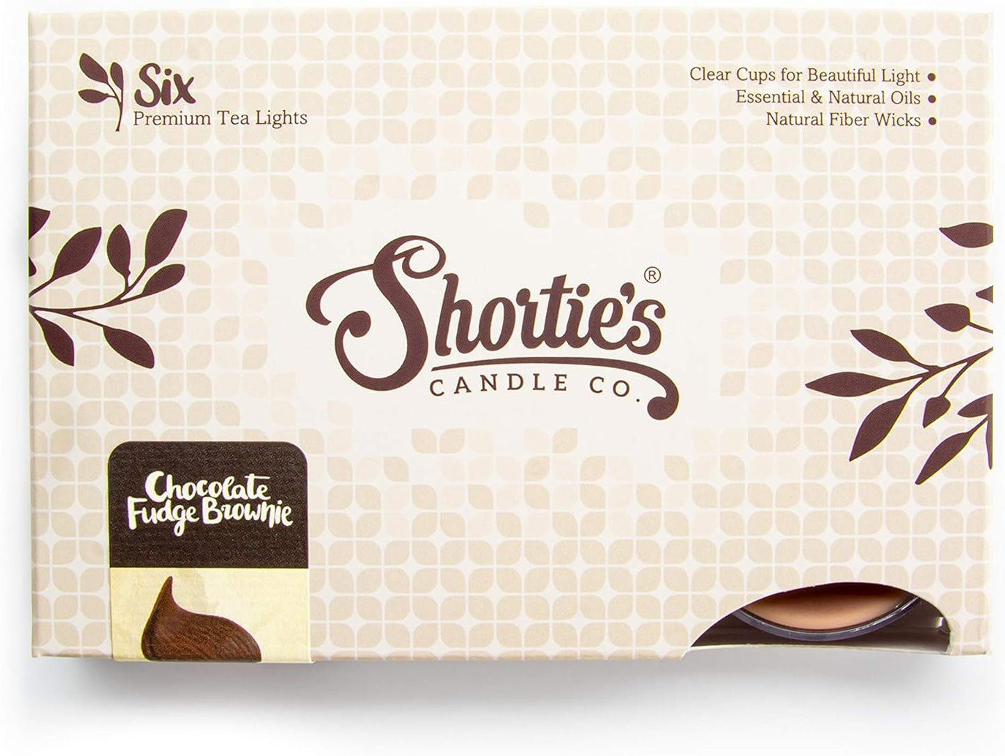 Shortie's Candle Company Vanilla Bean Premium Tealight Candles Bulk Pack - 24 Beige Highly Scented Tea Lights - Beautiful Candlelight - Made in the USA - Bakery & Food Collection