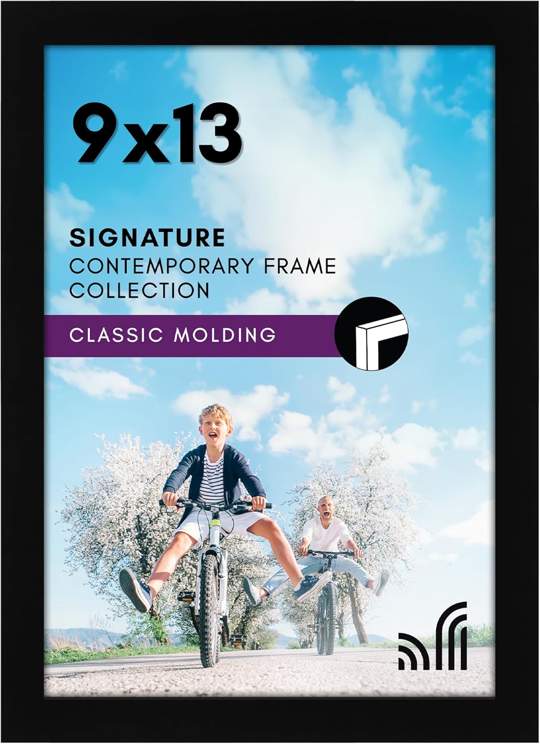 Americanflat 12x18 Poster Frame with Shatter-Resistant Glass - Signature Collection - Gallery-Style Frames Made of Engineered Wood - Photo Frame for Wall Display - Black - Colors C