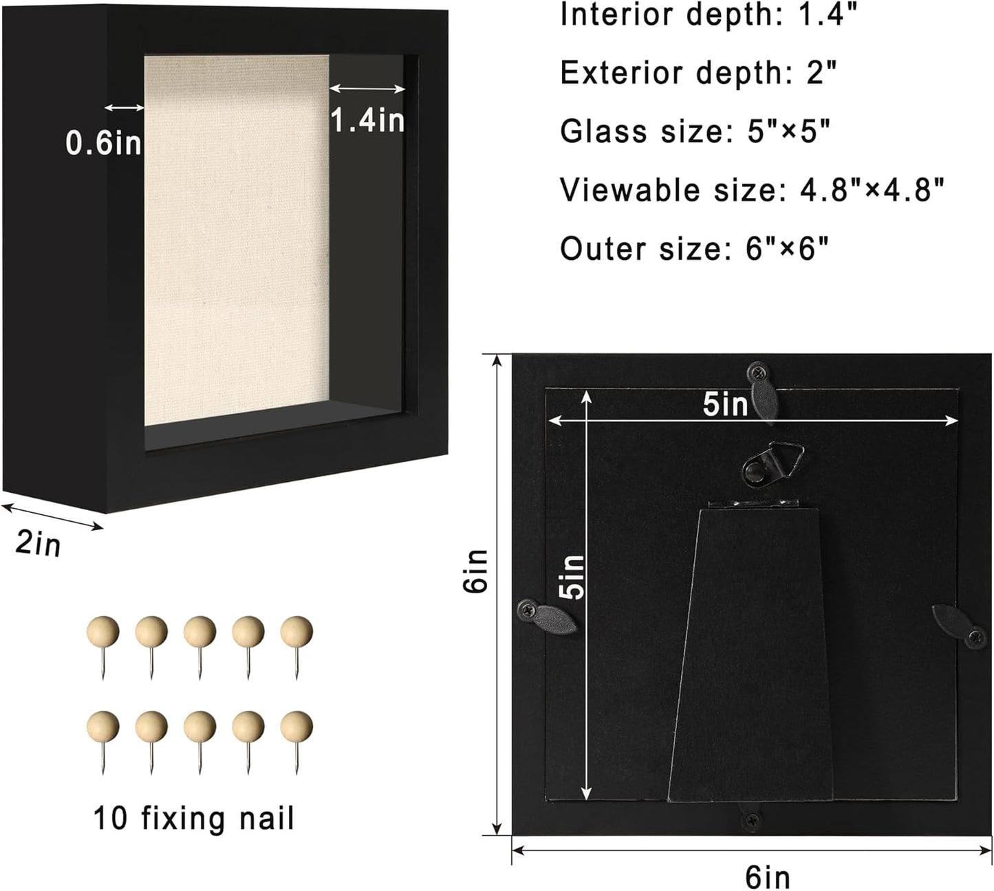 12x16 Large Shadow Box Picture Frame Display Case with Soft Linen Back, White Wooden Memory Shadow Box Frame with Tempered Glass Cover for Wall Display