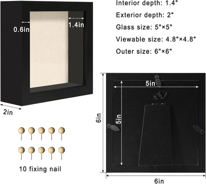 12x16 Large Shadow Box Picture Frame Display Case with Soft Linen Back, White Wooden Memory Shadow Box Frame with Tempered Glass Cover for Wall Display